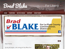 Tablet Screenshot of electbradblake.com